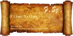 Filep Szilas névjegykártya